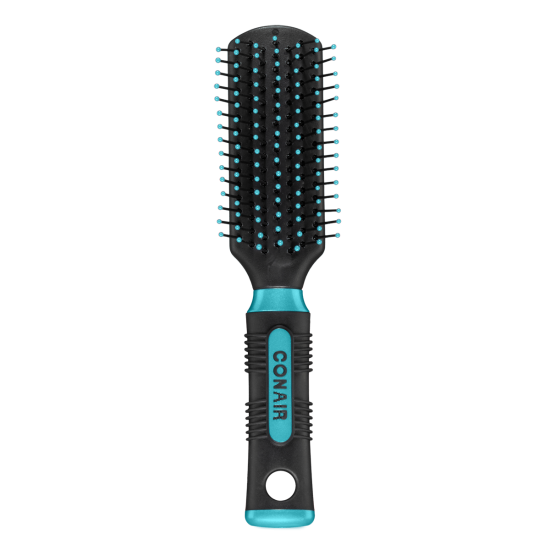 Conair Gel Grips, Nylon Bristle Paddle Hairbrush (Colors Vary