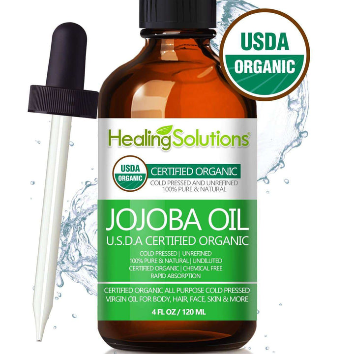 Cliganic Organic Jojoba Oil, 100% Pure (4oz) | Moisturizing Oil for Face,  Hair, Skin & Nails | Natural Cold Pressed Hexane Free | Base Carrier Oil