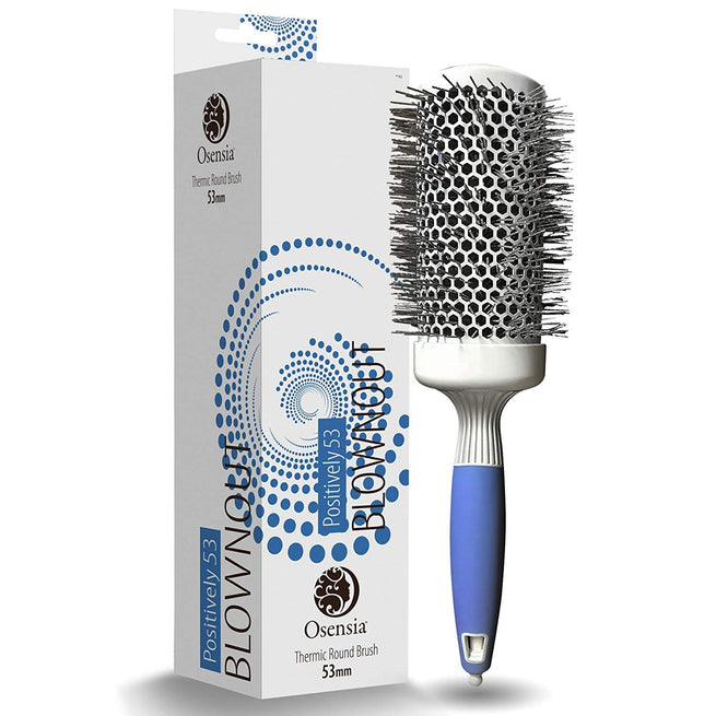 Round Brush  Round Boar & Nylon Bristle Brush by Bossman Brands