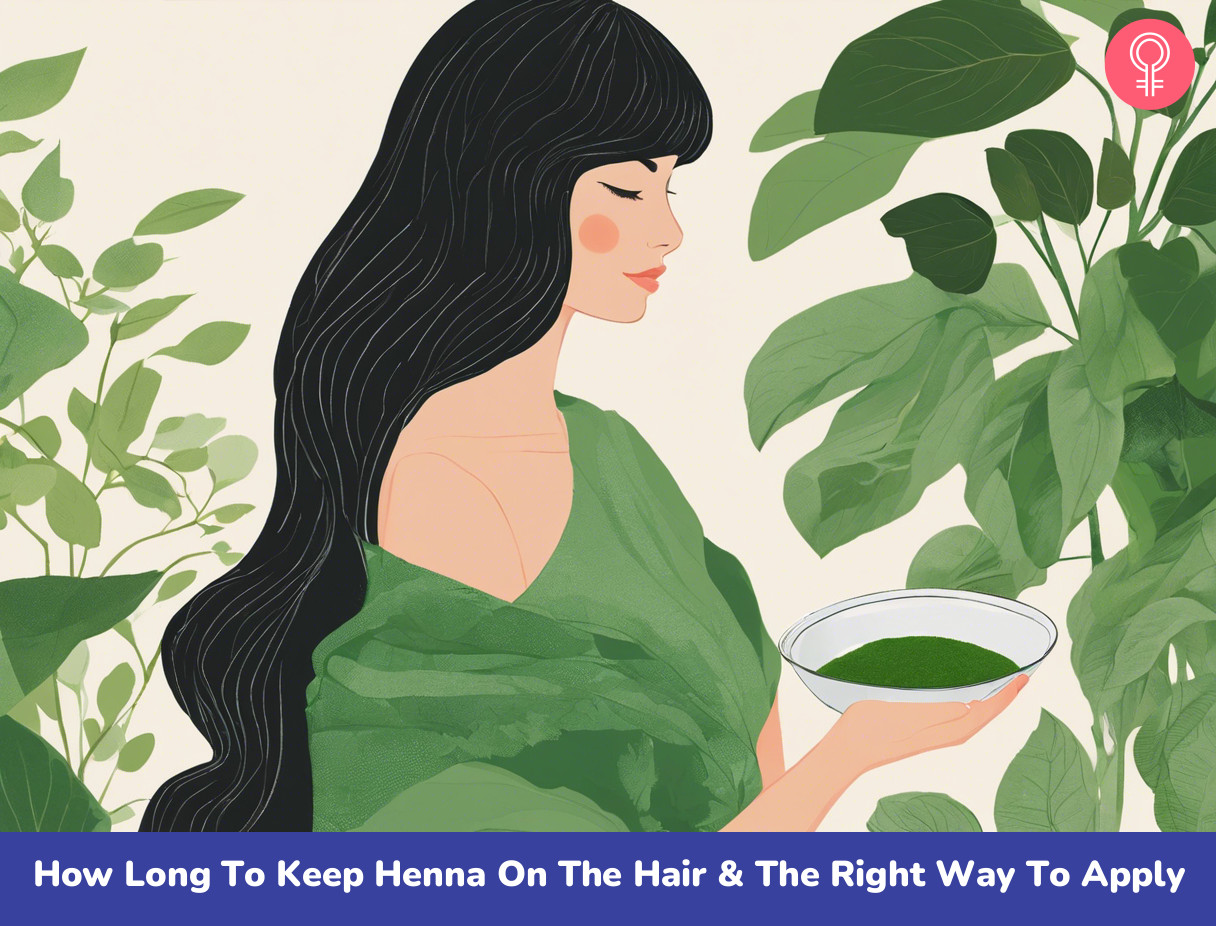 how long to keep henna on the hair the right way to apply illustration